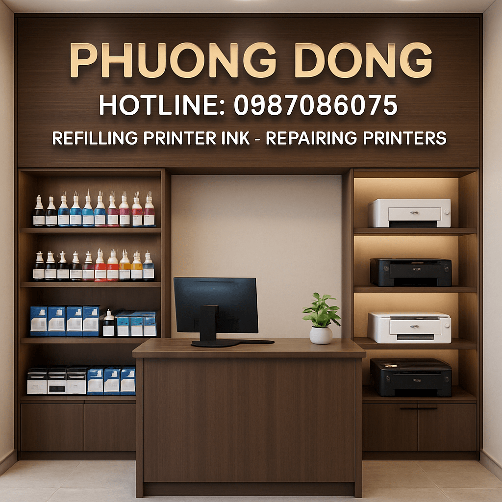 Cửa hàng đổ mực máy in tại phố Chùa Hà uy tín