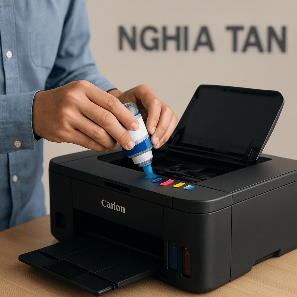 Dịch vụ đổ mực máy in tại phố Nghĩa Tân
