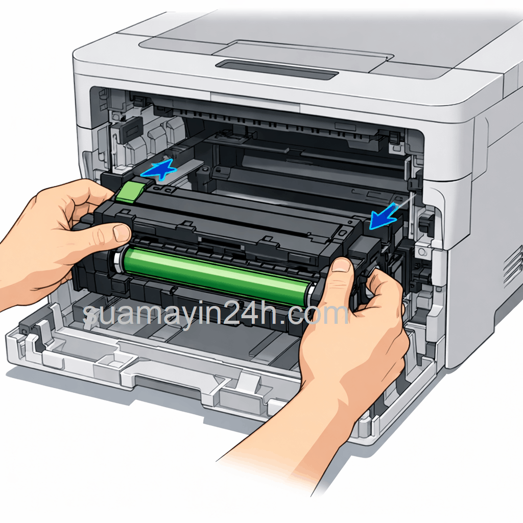 Máy in không nhận hộp mực cách khắc phục