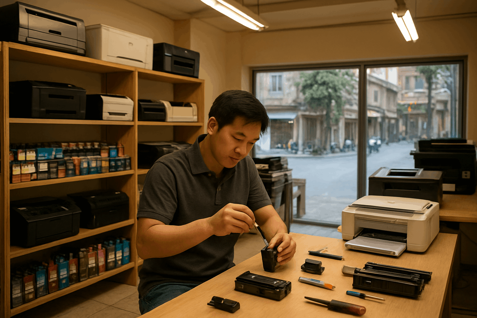 Đổ mực máy in tại Yên Hòa Hà Nội uy tín