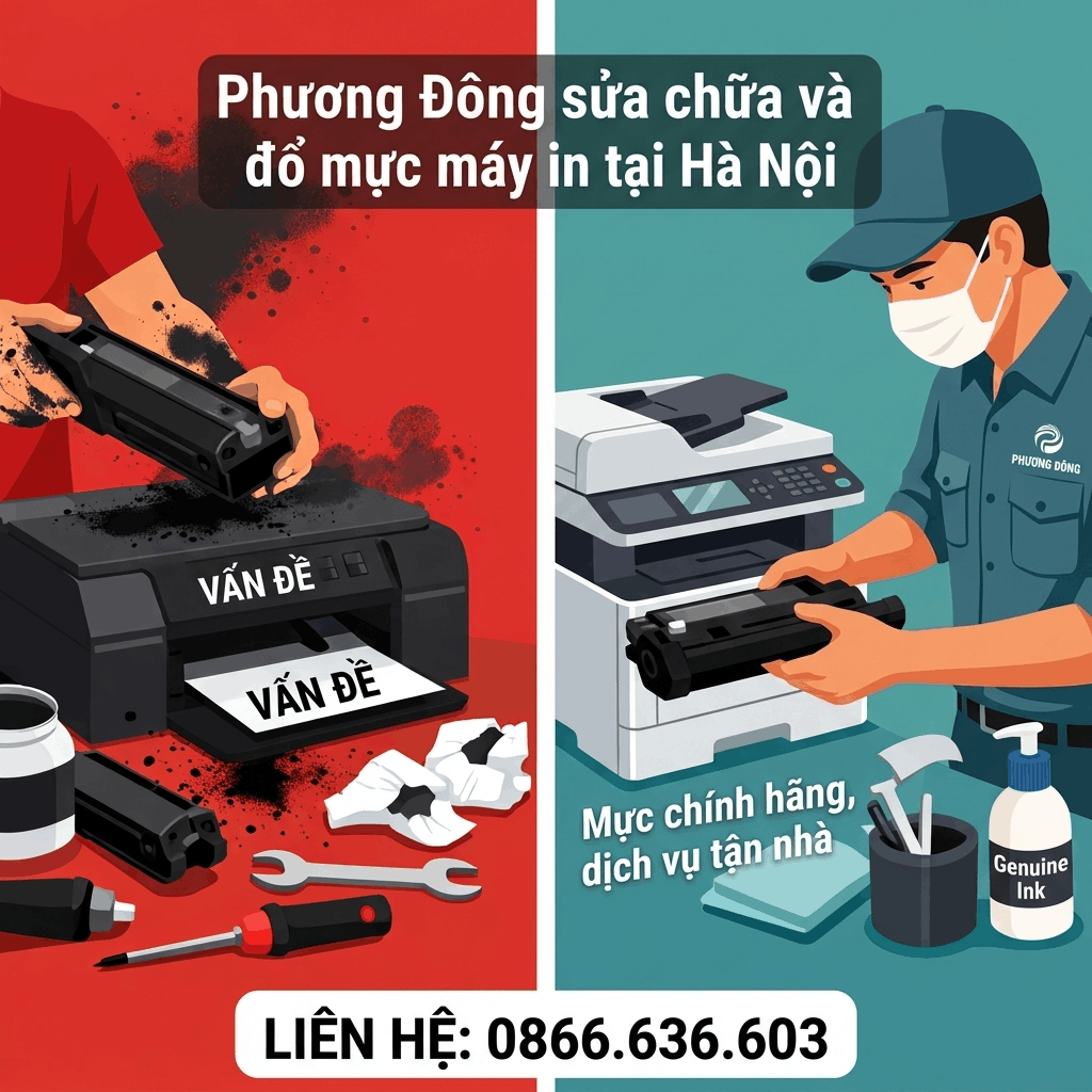 Dịch Vụ Đổ Mực Máy In Tại Phố Cự Lộc Hà Nội