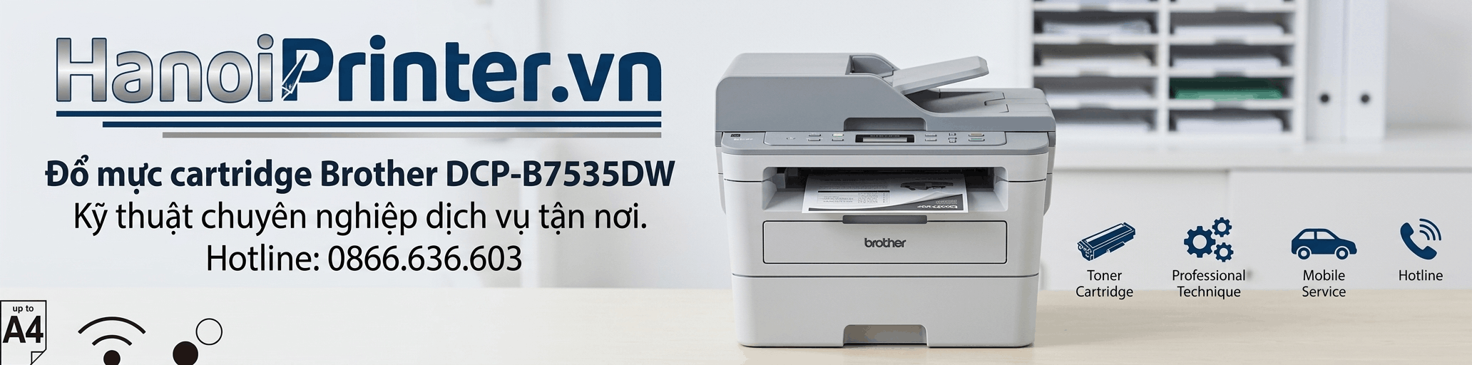 Hướng Dẫn Đổ Mực Máy In Brother DCP-B7535DW chi tiết