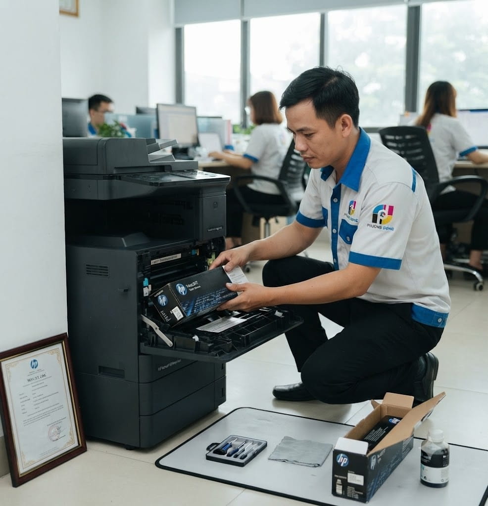 Công ty phương đông đổ mực máy in HP tại Hà Nội uy tín