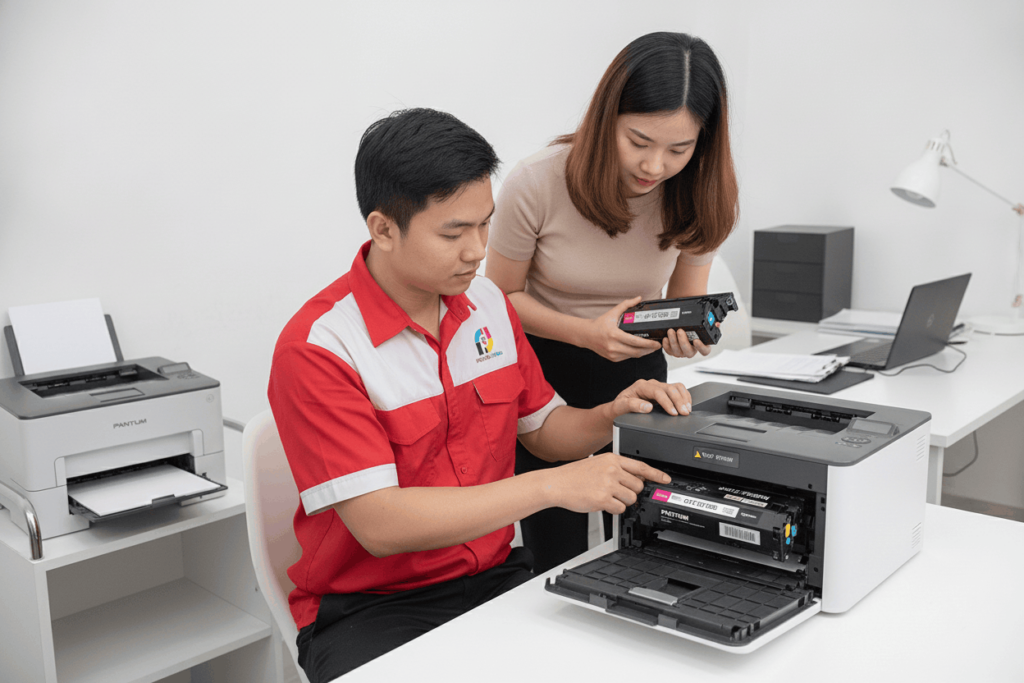 Đổ mực máy in Pantum p3010dw