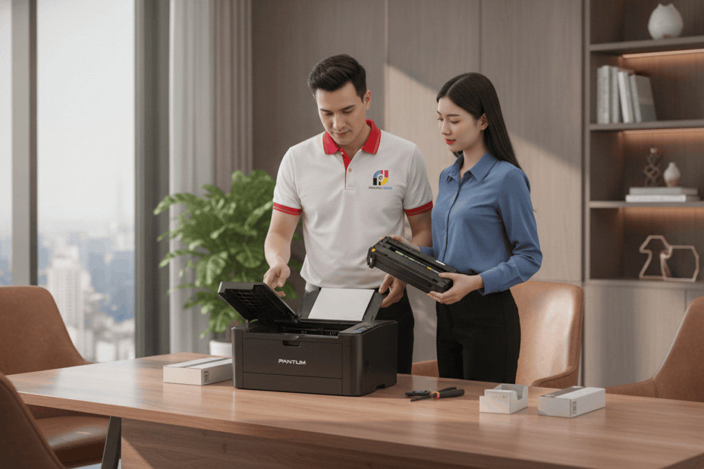 Đổ Mực Máy In Pantum P2505w mực in chính hãng
